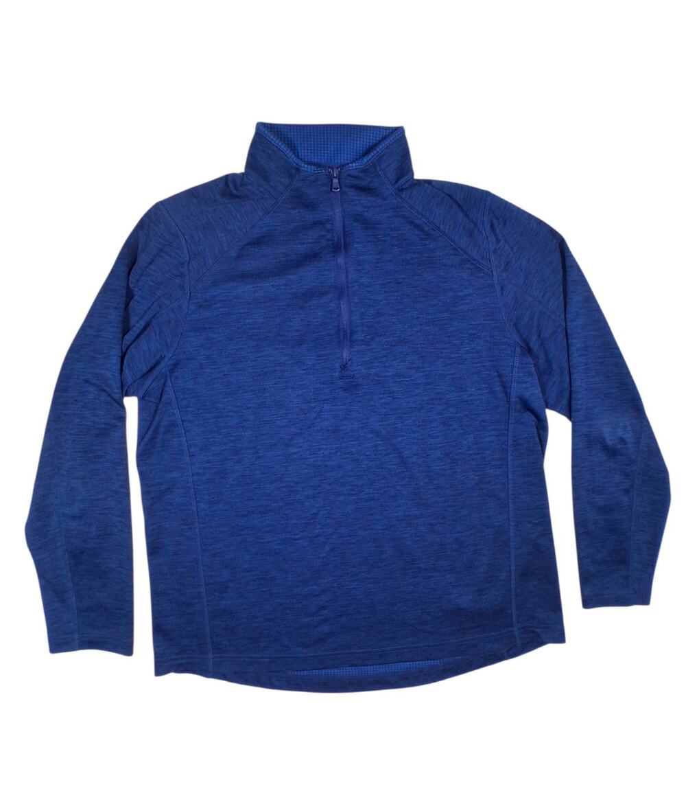Vineyard Vines Performance Mens Large Blue Heathered Quarter Zip Pullover L
